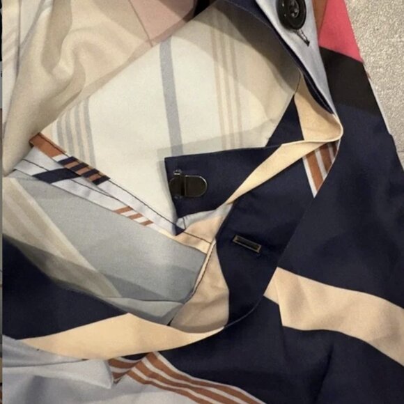 ANTHROPOLOGIE MAEVE Striped Satin Balloon Leg Pants Size 12 - Picture 8 of 13